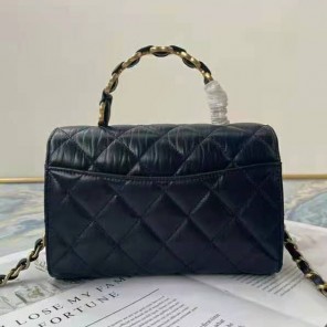 2021 Chanel mini flap bag with top handle