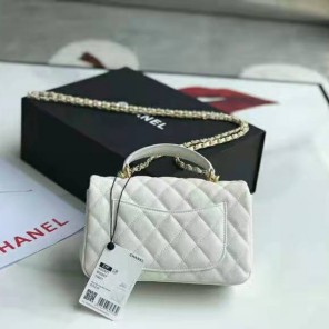 2021 Chanel mini flap bag with top handle