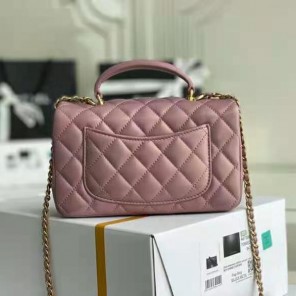 2021 Chanel mini flap bag with top handle