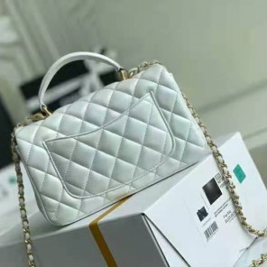 2021 Chanel mini flap bag with top handle
