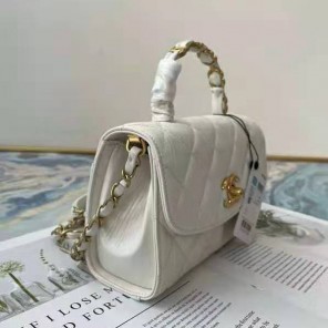 2021 Chanel mini flap bag with top handle