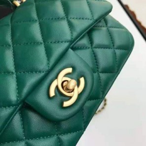2021 Chanel mini flap bag with top handle
