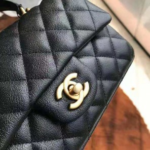 2021 Chanel mini flap bag with top handle