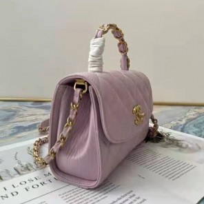 2021 Chanel mini flap bag with top handle