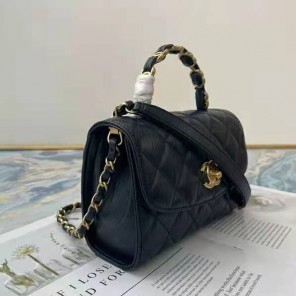2021 Chanel mini flap bag with top handle