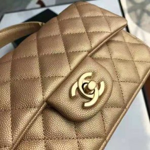 2021 Chanel mini flap bag with top handle