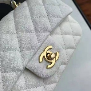 2021 Chanel mini flap bag with top handle