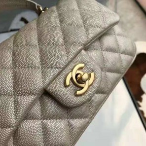 2021 Chanel mini flap bag with top handle