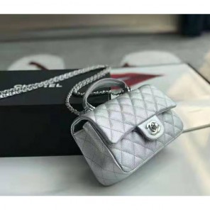 2021 Chanel mini flap bag with top handle