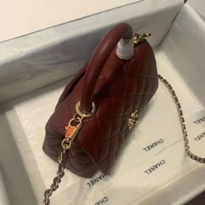 2021 Chanel mini flap bag with top handle