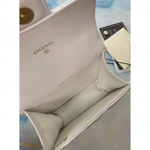 2021 Chanel mini flap bag with top handle