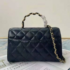 2021 Chanel small flap bag with top handle