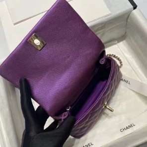 2021 Chanel small flap bag with top handle