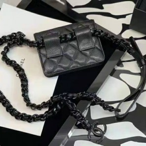 2021 chanel belt flap card holder