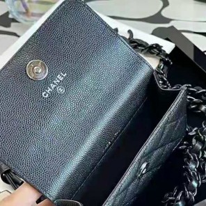 2021 chanel belt flap card holder