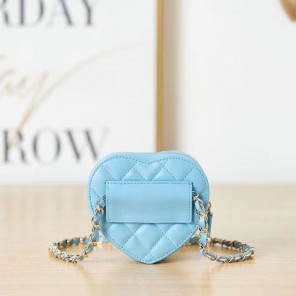 2022 chanel Heart Zipped Arm Coin Purse