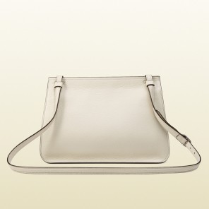 Bamboo daily leather flap shoulder bag