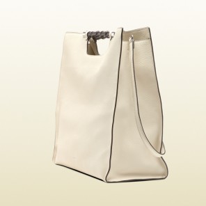 Bamboo daily leather tote