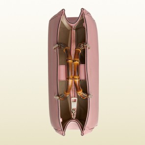 Bamboo shopper leather tote