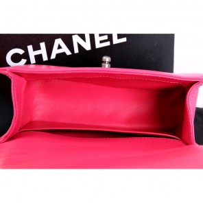 Boy Chanel Flap Shoulder Bag Genuine Python Leather A37006 Rose