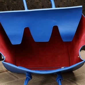 Celine Tie Nano Top Handle Bag Original Leather C3052 Blue