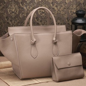 Celine Tie Nano Top Handle Bag Original Leather C3052 Grey