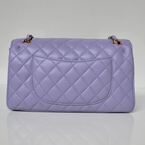 Chanel 2.55 Classic Flap Bag Sheepskin Leather in Lavender with Gold Hardware