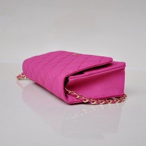 Chanel A33814 Nubuck Cannage Pattern leather mini Flap Bag with Rose