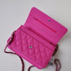 Chanel A33814 Nubuck Cannage Pattern leather mini Flap Bag with Rose