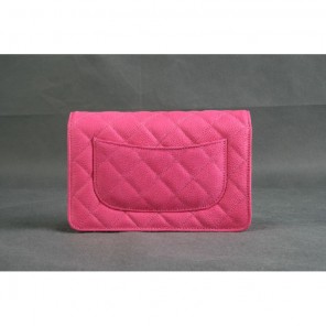 Chanel A33814 Original Cannage Pattern Nubuck Leather Flap Bag Peach in Silver