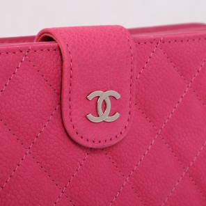 Chanel C013 Matelasse Bi-Fold Wallet in Original Cannage Pattern Nubuck Leater