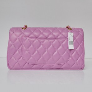 Chanel Classic Flap Bag 1113 Sheepskin leather in Light Purple with Gold