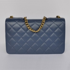 Chanel Flap Shoulder Bag Calfskin Leather A68321 Royalblue