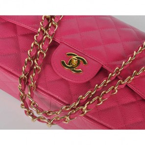 Chanel Jumbo Quilted Classic Caviar leather Flap Bag A58600 Rose Gold