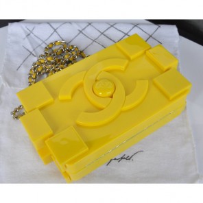 Chanel Lego Clutch A37013 Yellow