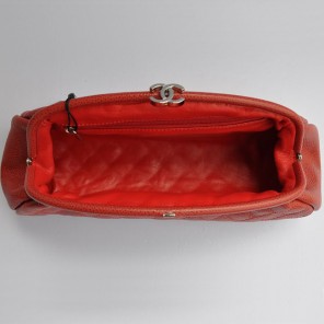 Chanel Mini Clutch Bag Caviar Leather A35487 Claret