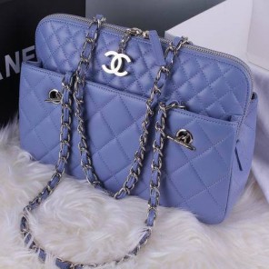 Chanel Original Leather Shoulder Bag A49274 Purple