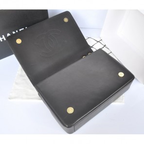 Chanel Original Sheepskin Leather Flap Shoulder Bag A67748 Black