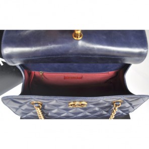 Chanel Perfect Edge Shiny Calf Leather Shoulder Bag A37010 Blue
