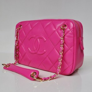 Chanel Sheepskin Leather Shoulder Bag A67751 Rose