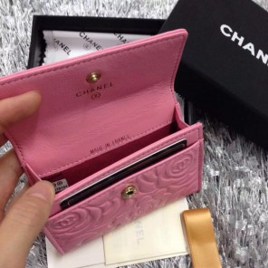 Chanel coin pocket Lambskin Leather A50088 Pink