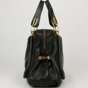 Chloe Paraty Juboo Shoulder Bags Calf Leather Black 29885