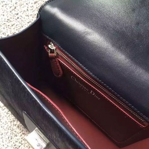 DIORAMA CLUB BAG IN CALFSKIN AND HORSE HAIR