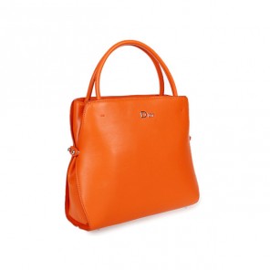Dior Fall Winter Calfskin Top Handle Bag D0904 Orange