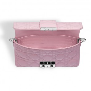 Dior Large Promenade pouch in light pink patent lambskin