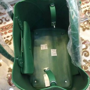 Dior Medium OPEN BAR BAG SUPPLE Green GRAINED CALFSKIN