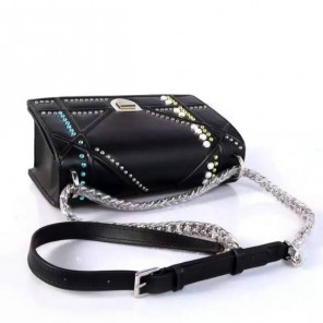 Diorama flap bag in Black Original Leather