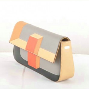 Fendi Multicolour Baguette Pouchette Clutch F2559 Grey