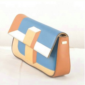 Fendi Multicolour Baguette Pouchette Clutch F2559 SkyBlue