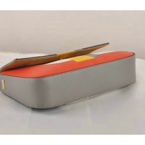 Fendi Multicolour Baguette Pouchette Clutch F2559 White